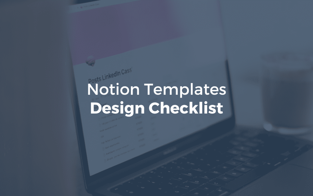 Notion Templates Design Checklist