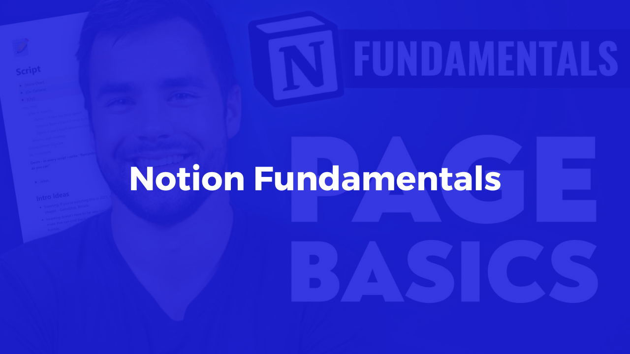 Notion Fundamentals Notion Fundamentals